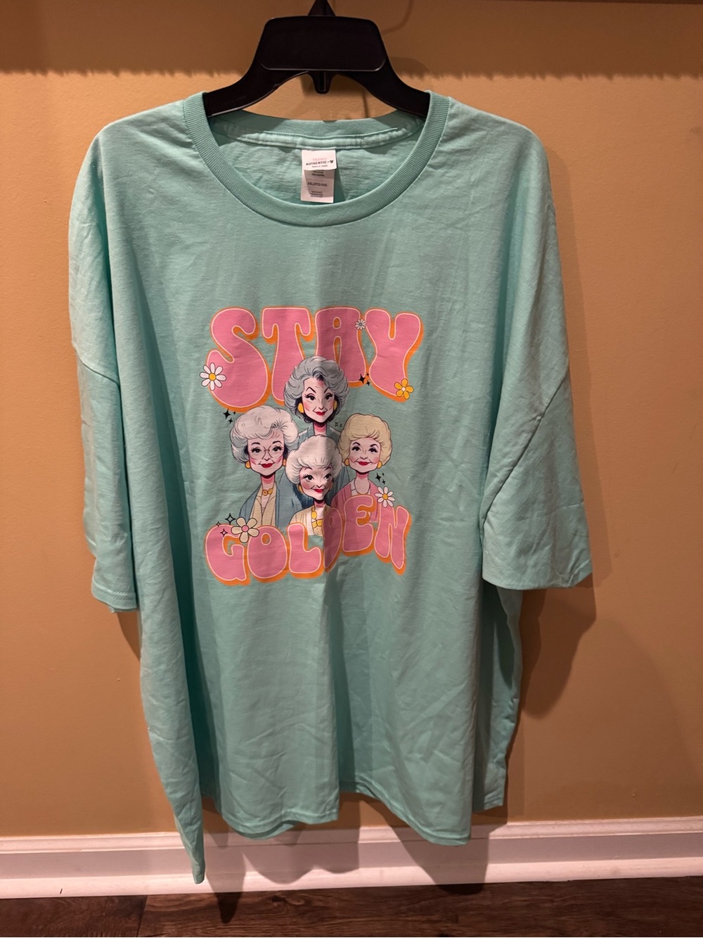 Golden Girls (Stay Golden) 4XL Short Sleeve Graphic Tee T Shirt Mint Green